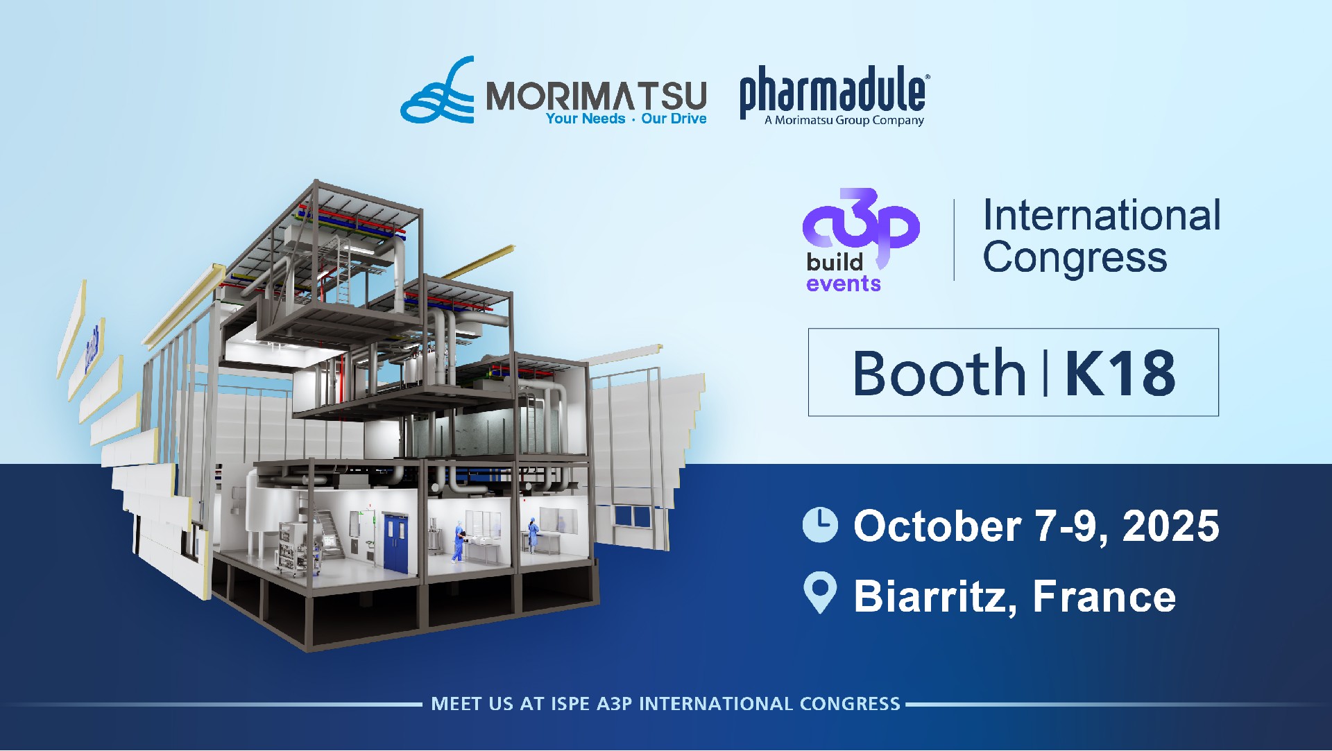 Invitation Letter | Pharmadule Morimatsu Invites You to Join Us at A3P International Congress 2025