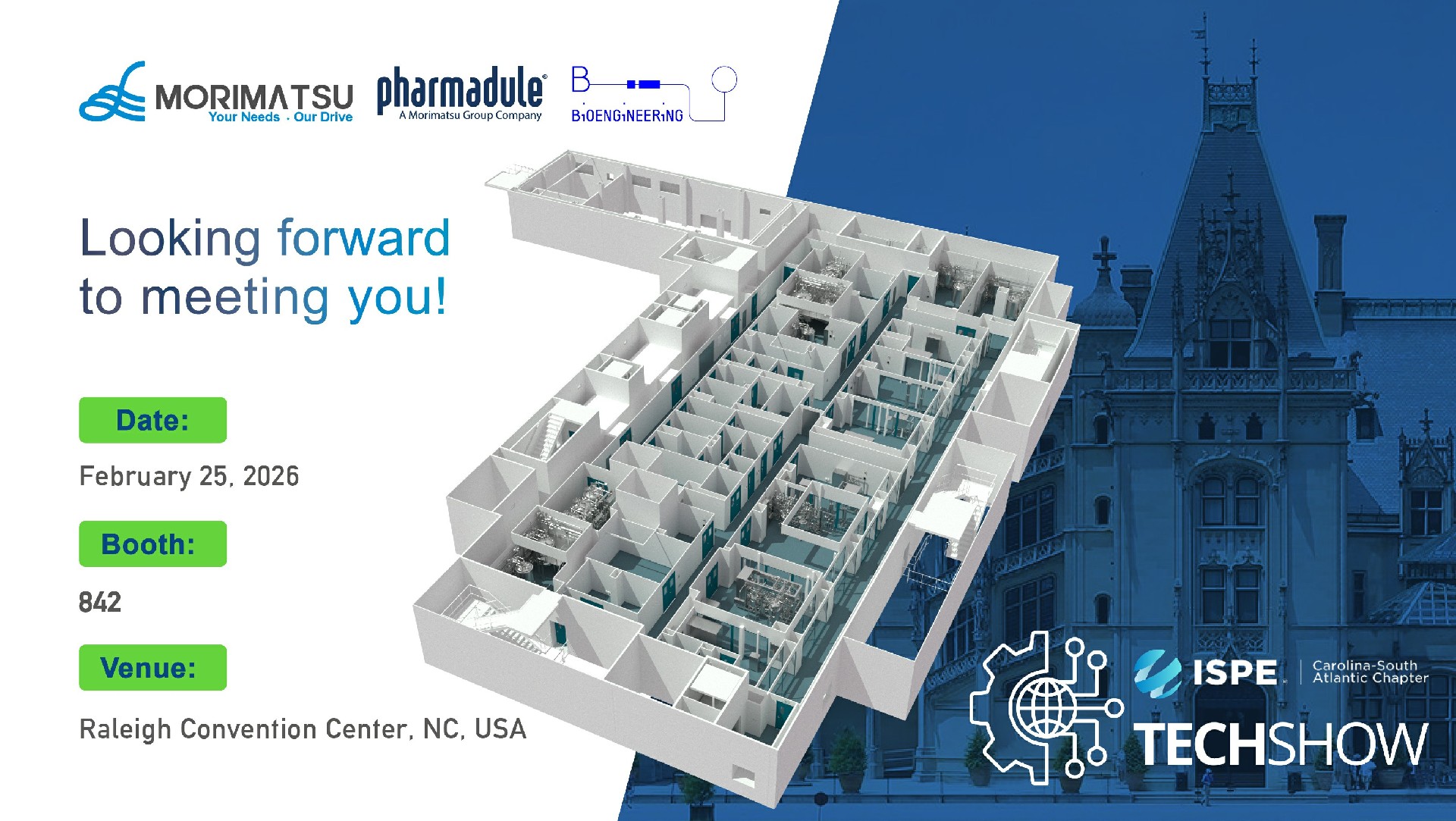 Invitation Letter | Pharmadule Morimatsu Invites You to Join Us at ISPE-CaSA Tech Show 2026