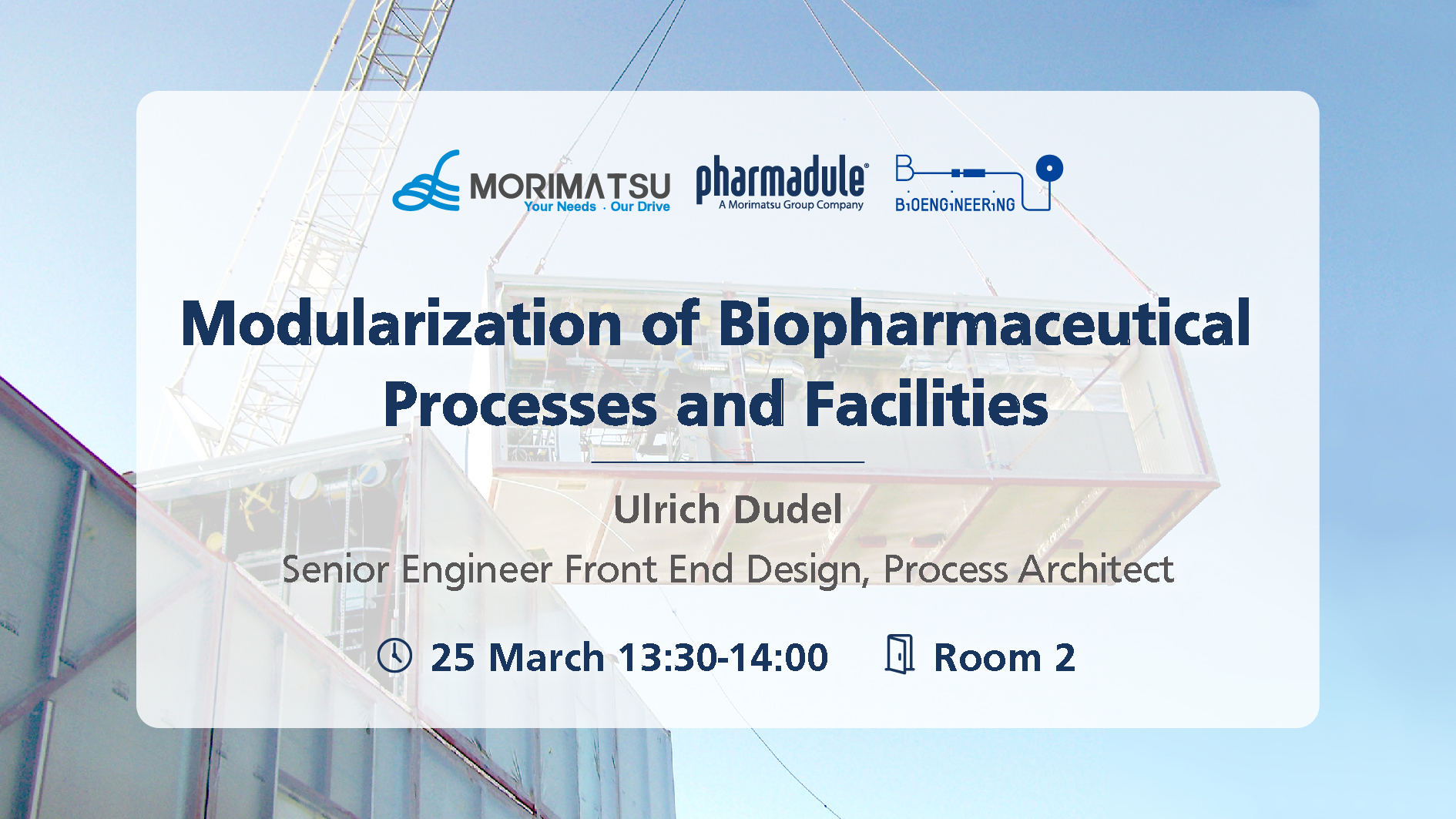 Invitation Letter | Pharmadule Morimatsu Invites You to Join Us at LOUNGES Cleanroom and Processes 2026